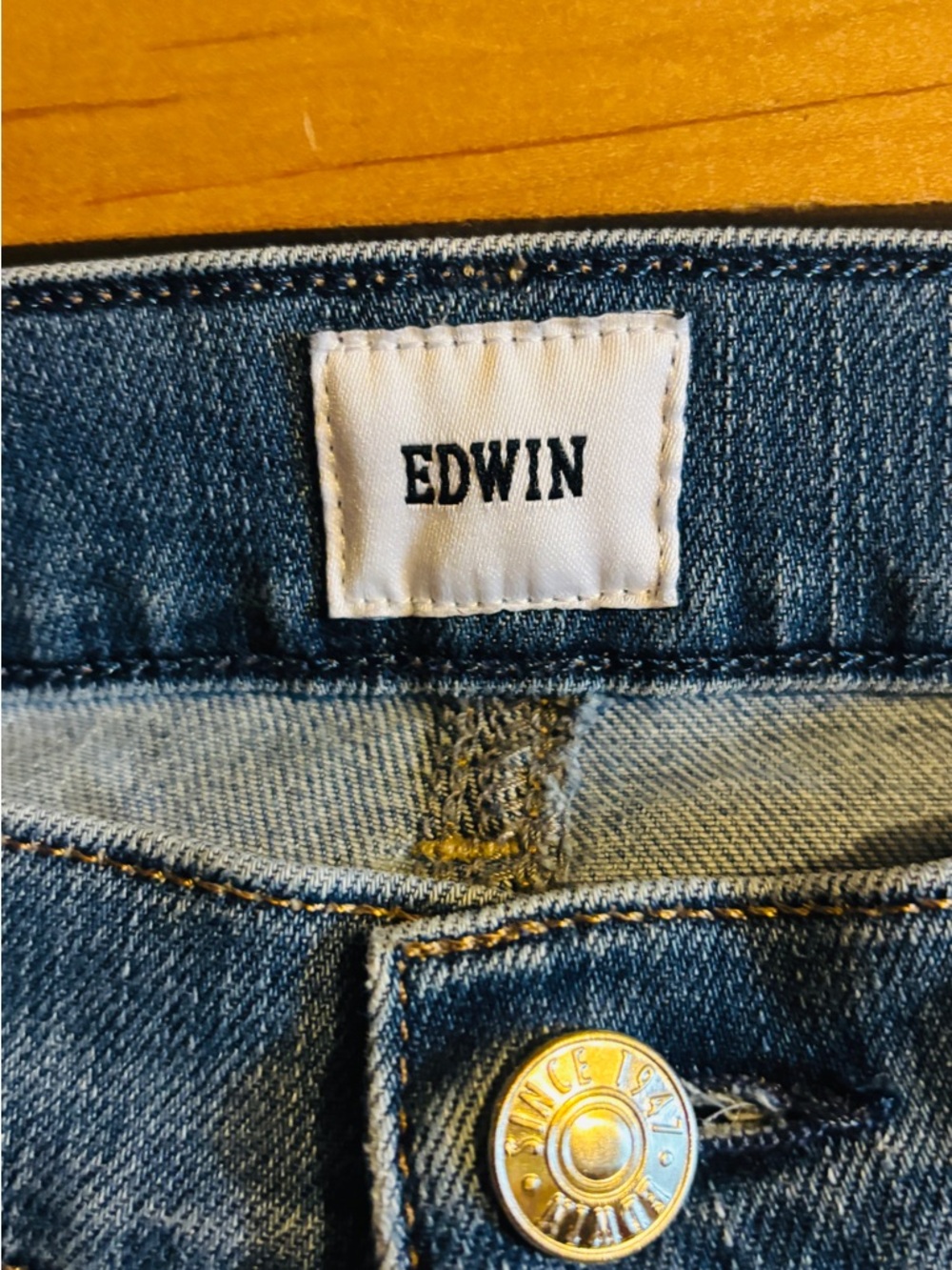 Edwin Blue Denim Jeans size 25 - Picture 2 of 8